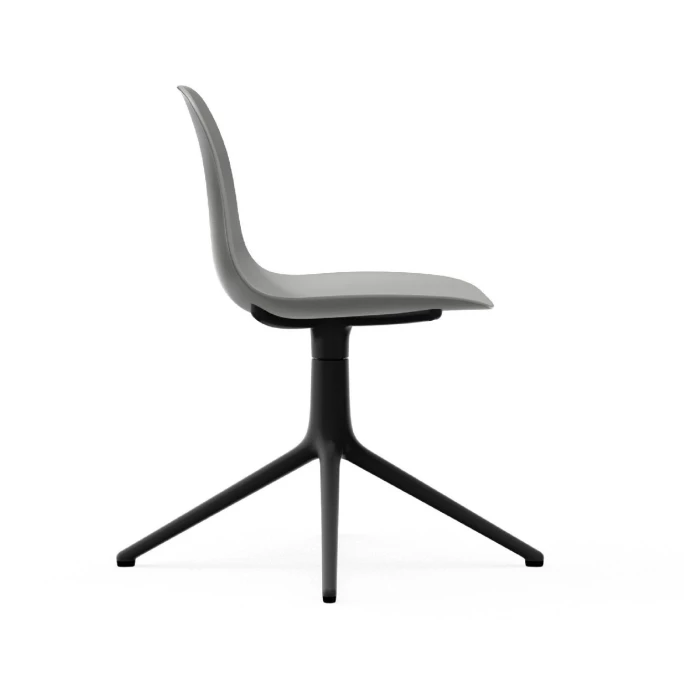 Normann Copenhagen Form Chair Black Swivel Bürostuhl - Höhe 80 Cm X Ø 70,5 Cm - Sitzhöhe 44 Cm - Grey – Bild 3