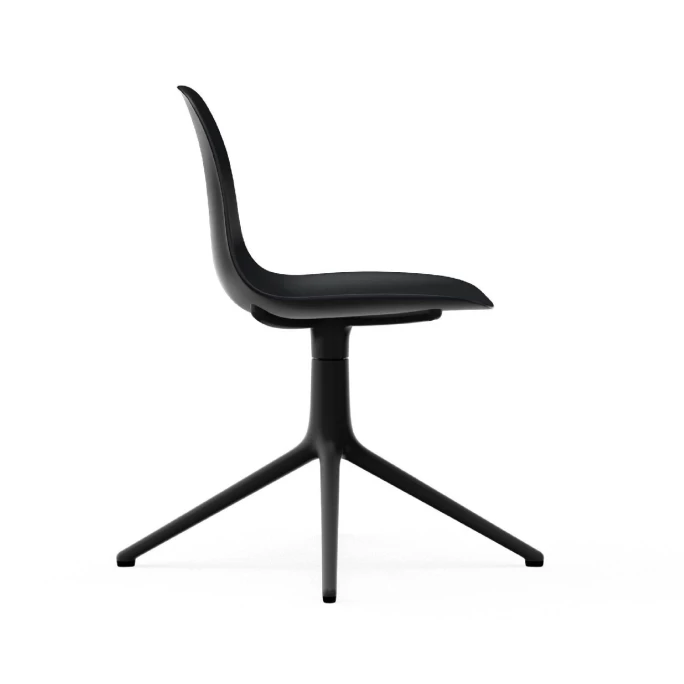 Normann Copenhagen Form Chair Black Swivel Bürostuhl - Höhe 80 Cm X Ø 70,5 Cm - Sitzhöhe 44 Cm - Black – Bild 3