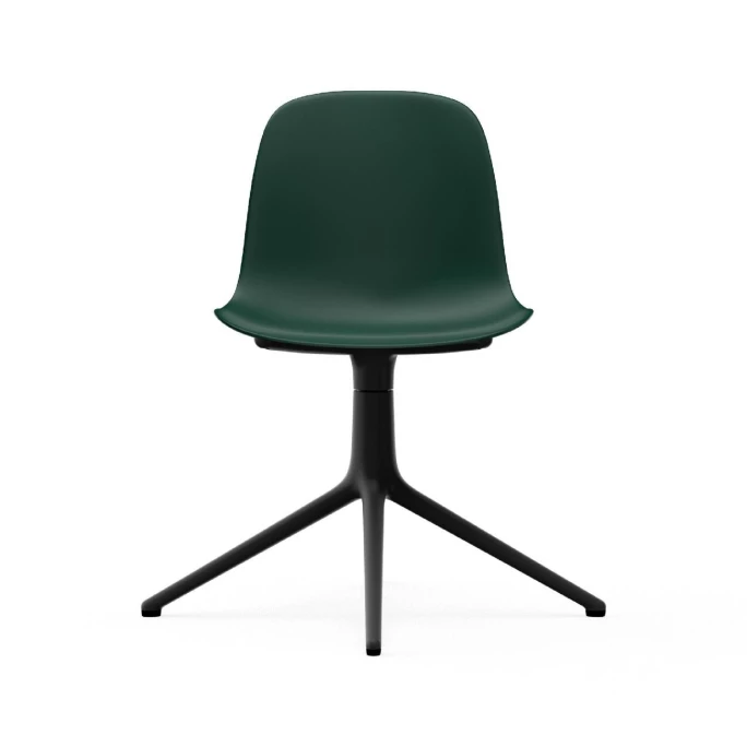 Normann Copenhagen Form Chair Black Swivel Bürostuhl - Höhe 80 Cm X Ø 70,5 Cm - Sitzhöhe 44 Cm - Green – Bild 2