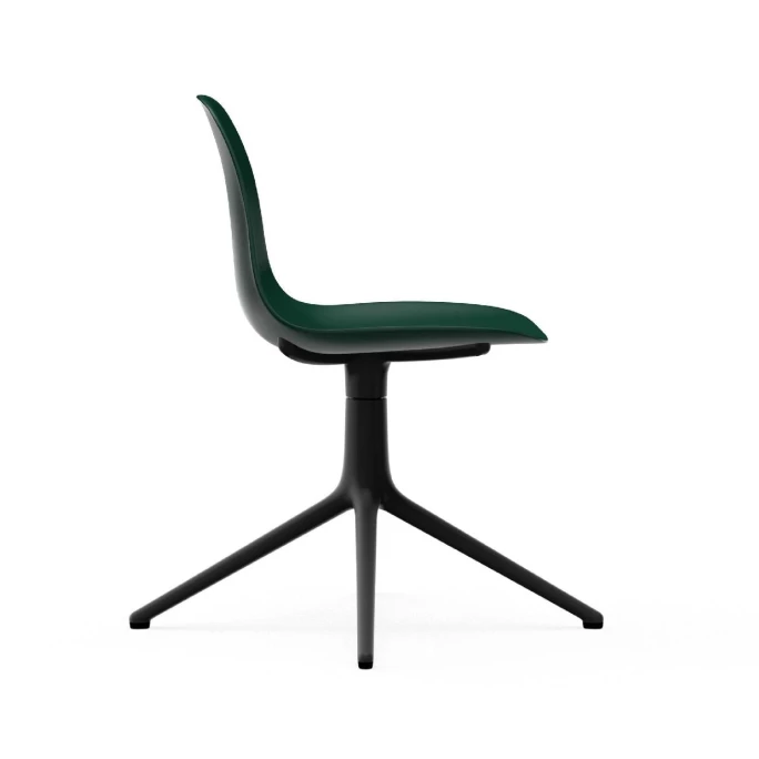 Normann Copenhagen Form Chair Black Swivel Bürostuhl - Höhe 80 Cm X Ø 70,5 Cm - Sitzhöhe 44 Cm - Green – Bild 3