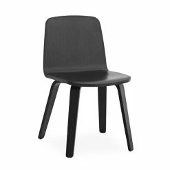 Normann Copenhagen Just Chair Oak Stuhl - 80x47,5x53,5 Cm - Sitzhöhe 45 Cm - Black/Black