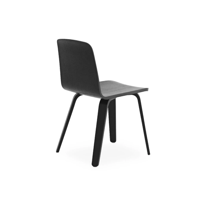 Normann Copenhagen Just Chair Oak Stuhl - 80x47,5x53,5 Cm - Sitzhöhe 45 Cm - Black/Black – Bild 4