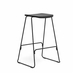 Normann Copenhagen Just Barstool Barhocker - 75 X 47,5 X 44 Cm - Sitzhöhe 75 Cm - Black/Black