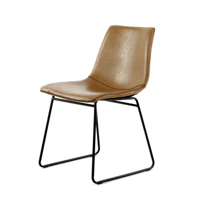 Kayoom Caila Stühle 2er-Set - 2 Stühle à 48,5 X 56,5 Cm - H 80 Cm - Hellbraun