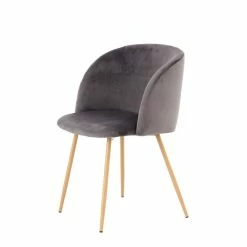 Kayoom Celina Stühle 2er-Set - 2 Stühle à 56 X 54 Cm - H 84 Cm - Grau