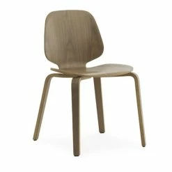 Normann Copenhagen My Chair Stuhl Mit Walnussholz - H 80 X L 48 X T 50 Cm - Walnut