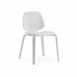 Normann Copenhagen My Chair Stuhl Mit Eschenholz - H 80 X L 48 X T 50 Cm - White