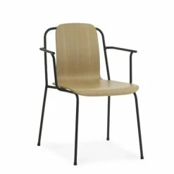 Normann Copenhagen Studio Armchair Stuhl - H 81 X L 60 X T 57,5 Cm - Oak