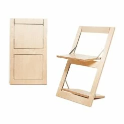 AMBIVALENZ Fläpps Classic Klappstuhl - H/B/T 75 X 47 X 45 Cm - Birke Natur