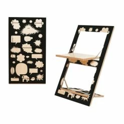 AMBIVALENZ Fläpps Trouble Bubble Klappstuhl - Einseitig Bedruckt - H/B/T 75 X 47 X 45 Cm - Trouble Bubble