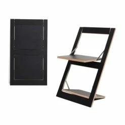 AMBIVALENZ Fläpps Classic Klappstuhl - H/B/T 75 X 47 X 45 Cm - Matt Schwarz