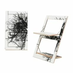 AMBIVALENZ Fläpps Baum Klappstuhl - Einseitig Bedruckt - H/B/T 75 X 47 X 45 Cm - Baum