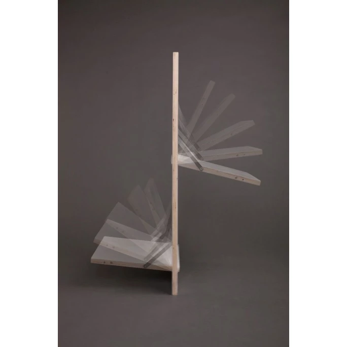 AMBIVALENZ Fläpps Con-Kreis Klappstuhl - Einseitig Bedruckt - H/B/T 75 X 47 X 45 Cm - Op-Art Kreis – Bild 2