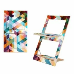 AMBIVALENZ Fläpps Criss Cross Klappstuhl - H/B/T 75 X 47 X 45 Cm - Rot