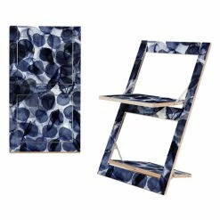 AMBIVALENZ Fläpps Bubbles Indigo By Pattern Studio Klappstuhl - H/B/T 75 X 47 X 45 Cm - Bubbles Indigo