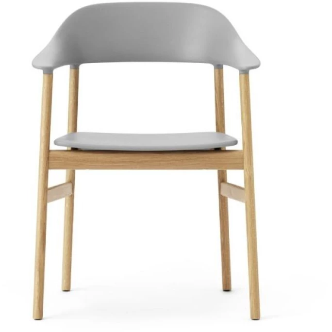 Normann Copenhagen Herit Lehnstuhl Mit Armlehnen - H 81,5 X B 60 X T 51 Cm - Grey / Eiche Natur – Bild 2