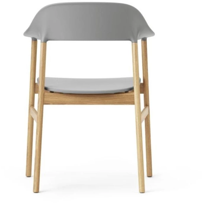 Normann Copenhagen Herit Lehnstuhl Mit Armlehnen - H 81,5 X B 60 X T 51 Cm - Grey / Eiche Natur – Bild 4