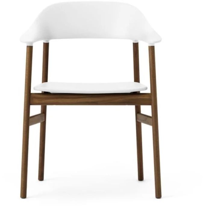 Normann Copenhagen Herit Lehnstuhl Mit Armlehnen - H 81,5 X B 60 X T 51 Cm - White / Eiche Gebeizt – Bild 2