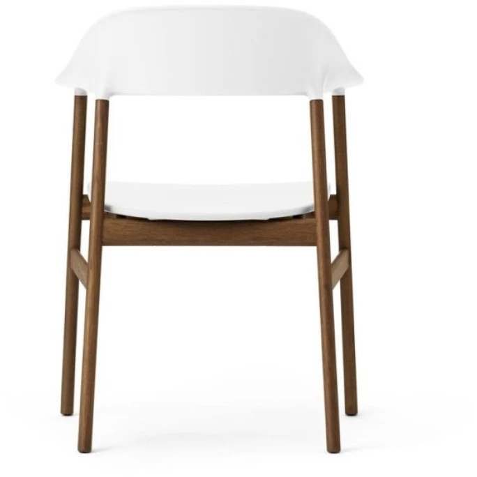 Normann Copenhagen Herit Lehnstuhl Mit Armlehnen - H 81,5 X B 60 X T 51 Cm - White / Eiche Gebeizt – Bild 4