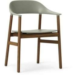 Normann Copenhagen Herit Lehnstuhl Mit Armlehnen - H 81,5 X B 60 X T 51 Cm - Grey / Eiche Gebeizt
