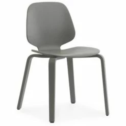 Normann Copenhagen My Chair Stuhl - H 80 X B 48 X T 50 Cm - Grey / Esche