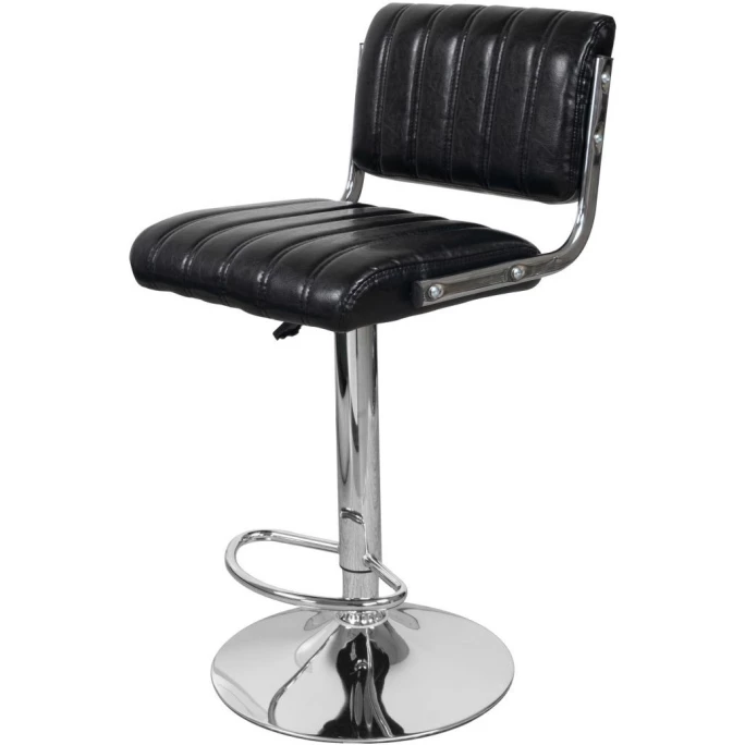 Kayoom BARSTUHL Midnight 725 2er-Set - 2 Stühle à 43x51,5x5 Cm - Schwarz