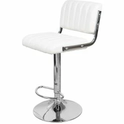 Kayoom BARSTUHL Midnight 725 2er-Set - 2 Stühle à 43x51,5x5 Cm - Weiß