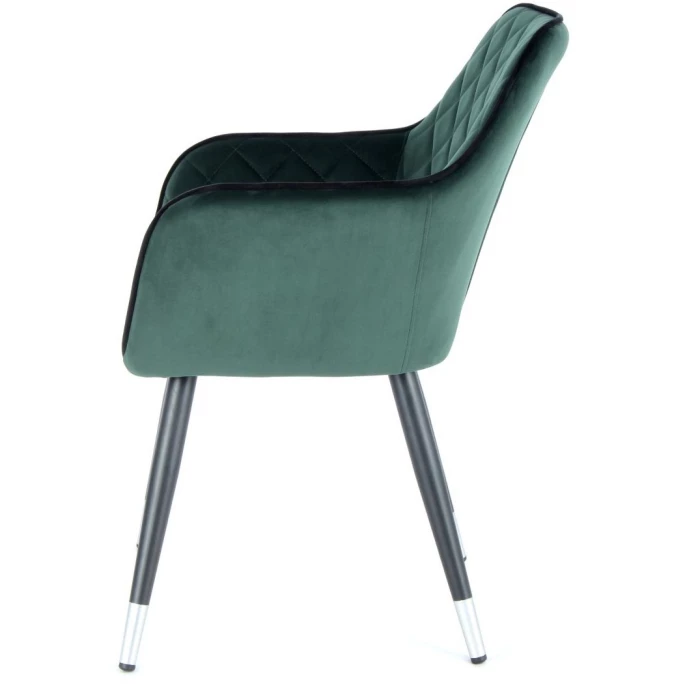 Kayoom STUHL Amino 625 - 61x58,8x86 Cm - Dunkelgrün / Schwarz – Bild 3