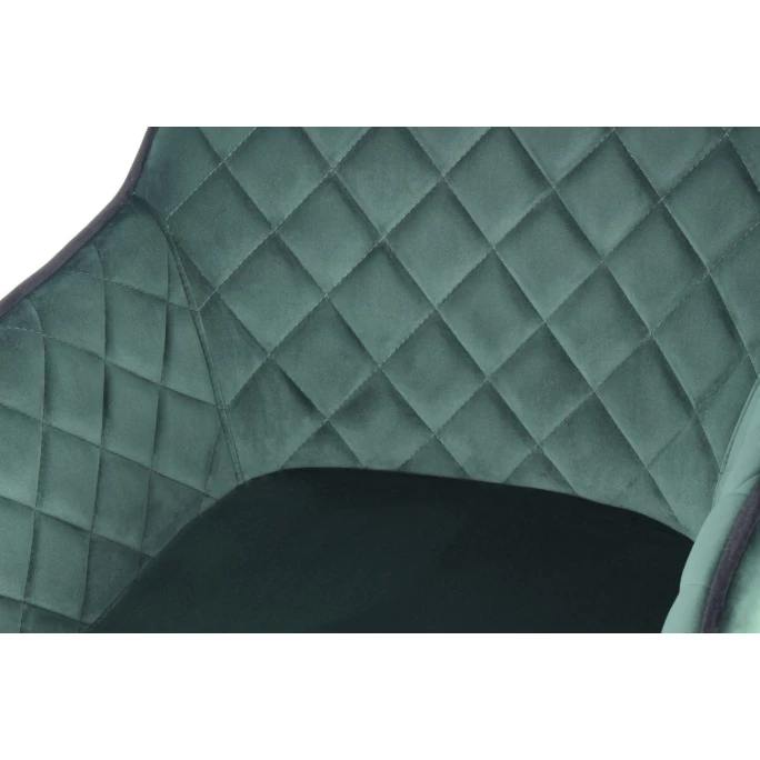 Kayoom STUHL Amino 625 - 61x58,8x86 Cm - Dunkelgrün / Schwarz – Bild 6