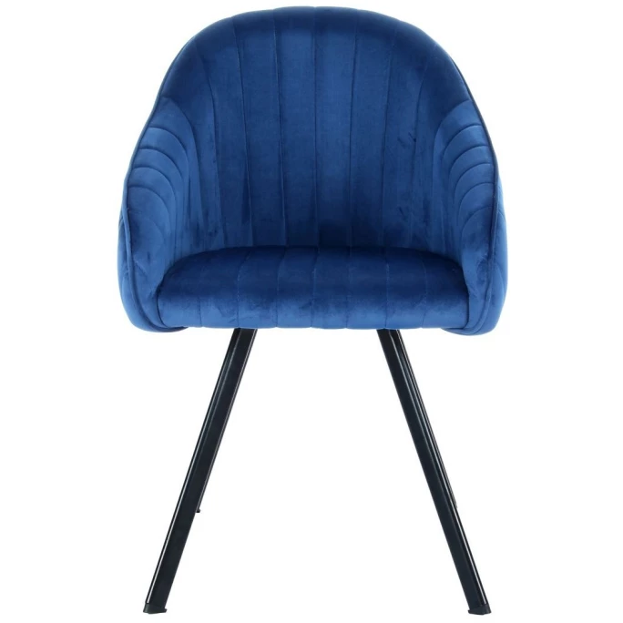 Kayoom STUHL Jodie 125 2er-Set - 2 Stühle à 56x56x86 Cm - Dunkelblau – Bild 2