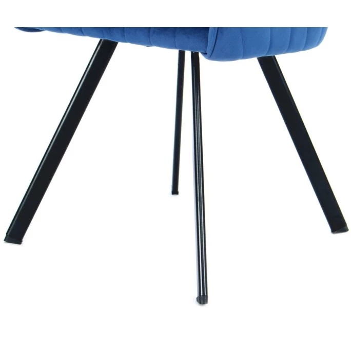 Kayoom STUHL Jodie 125 2er-Set - 2 Stühle à 56x56x86 Cm - Dunkelblau – Bild 6