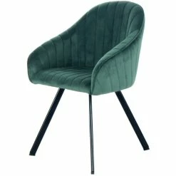 Kayoom STUHL Jodie 125 2er-Set - 2 Stühle à 56x56x86 Cm - Dunkelgrün