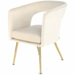 Kayoom STUHL Jolene 125 - 63x57x81 Cm - Creme