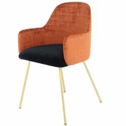 Kayoom STUHL Richard 525 - 54x51x85 Cm - Braun / Schwarz