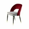 Kayoom Stuhl Courtney 525 - 2er-Set - 2 Stühle à 56 X 58 X 83 Cm - Rot / Gold