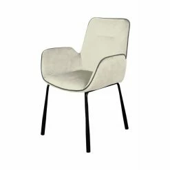 Kayoom Stuhl Eliot 125 - 58,5 X 58,5 X 87 Cm - Creme