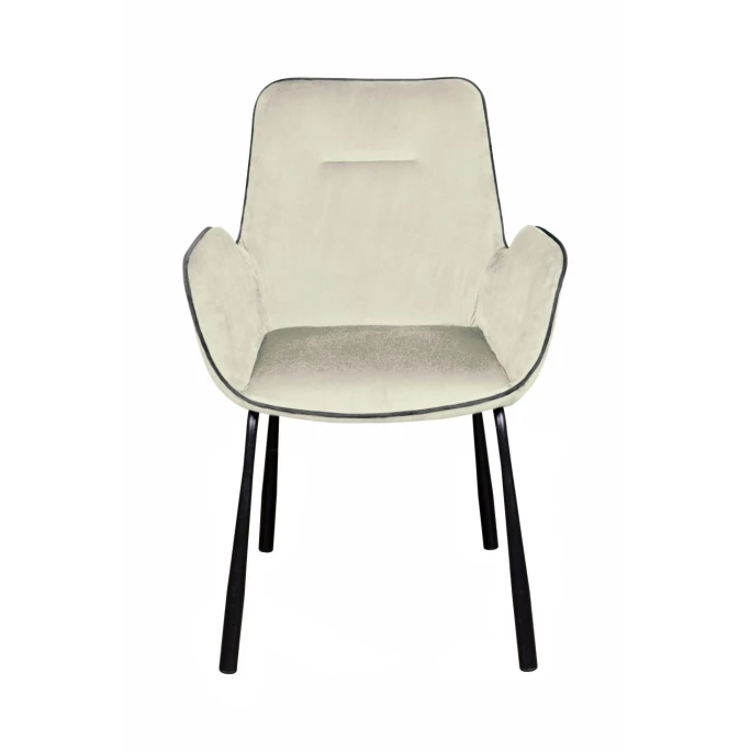 Kayoom Stuhl Eliot 125 - 58,5 X 58,5 X 87 Cm - Creme – Bild 2