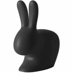 Qeeboo Rabbit Chair Baby Stuhl - 45,3 X 26,2 X 52,7 Cm - Black
