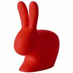 Qeeboo Rabbit Chair Baby Stuhl - 45,3 X 26,2 X 52,7 Cm - Red