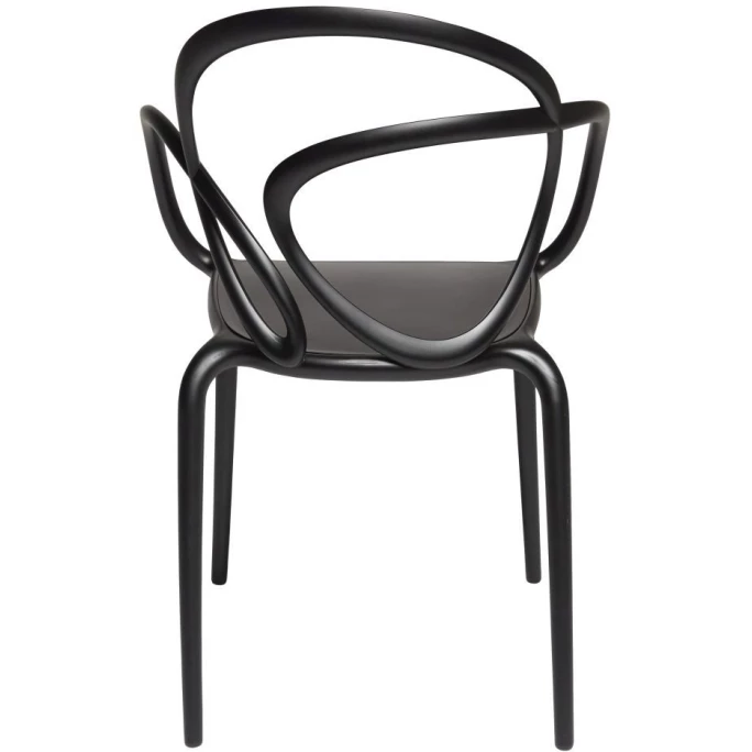 Qeeboo Loop Chair Ohne Kissen Stuhl 2er Set - 2 Stühle à 52 X 56 X 84 Cm - Black – Bild 3