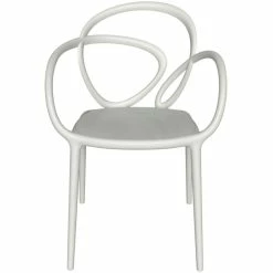 Qeeboo Loop Chair Ohne Kissen Stuhl 2er Set - 2 Stühle à 52 X 56 X 84 Cm - White