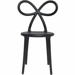 Qeeboo Ribbon Chair Stuhl - 45,5 X 49,5 X 83,5 Cm - Black