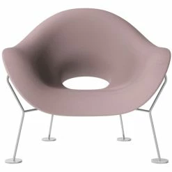 Qeeboo Pupa Chrome Base Indoor Sessel - 87 X 78 X 84 Cm - Pink