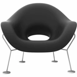 Qeeboo Pupa Powder Coat Outdoor Sessel - 87 X 78 X 84 Cm - Black