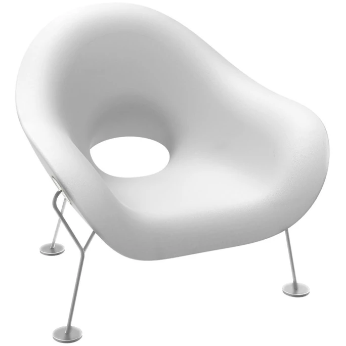 Qeeboo Pupa Powder Coat Outdoor Sessel - 87 X 78 X 84 Cm - White – Bild 2