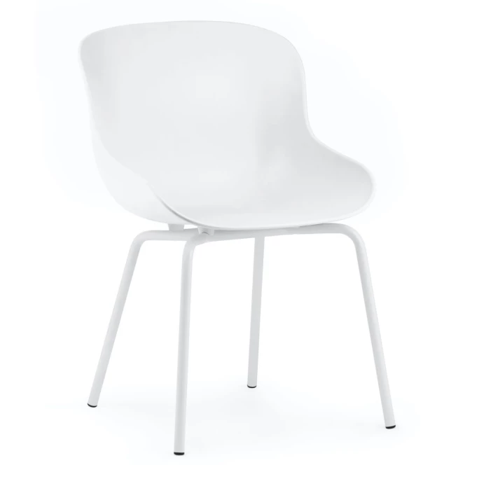 Normann Copenhagen Hyg Stuhl - H 84 X L 54 X D 55,5 Cm - Sitzhöhe 46 Cm - White