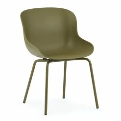 Normann Copenhagen Hyg Stuhl - H 84 X L 54 X D 55,5 Cm - Sitzhöhe 46 Cm - Olive