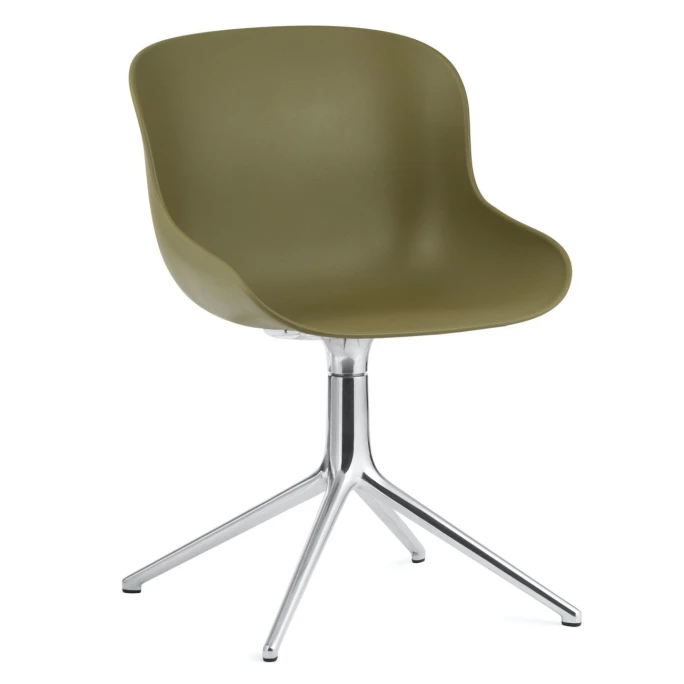 Normann Copenhagen Hyg Drehsessel - H 84 X L 54 X D 55,5 Cm - Sitzhöhe 46 Cm - Olive