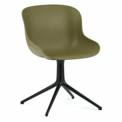 Normann Copenhagen Hyg Drehsessel - H 84 X L 54 X D 55,5 Cm - Sitzhöhe 46 Cm - Olive