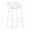 Normann Copenhagen Hyg Barstuhl - H 84 X L 46,5 X D 45 Cm - Sitzhöhe 65 Cm - White